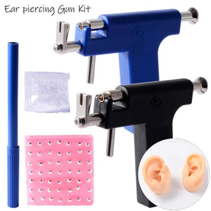 Professional Safety Ear Piercing Gun Set Stainless Steel Body Piercing Tool