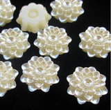 ABS Pearl flower 20mm Half Round Pearl Bead Flat Back DIY