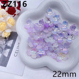 10pcs 22mm Gradient Pointed Leaf Three Petal Holder Antique Style ZZ116