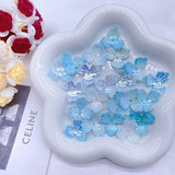 10pcs 22mm Gradient Pointed Leaf Three Petal Holder Antique Style ZZ116