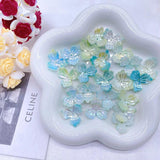 10pcs 22mm Gradient Pointed Leaf Three Petal Holder Antique Style ZZ116