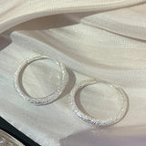 925 Sterling Silver Vintage Shinning Earrings For Women