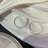 925 Sterling Silver Vintage Shinning Earrings For Women