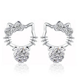925 Silver Shambhala Flash CZ Pearl Earrings