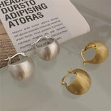 Foxanry Minimalist Silver Earrings for Women Geometric Party Jewelry