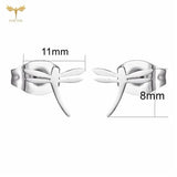 Dragonfly Earrings Set Stainless Steel Piercing Jewelry 12 Pairs