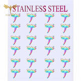Dragonfly Earrings Set Stainless Steel Piercing Jewelry 12 Pairs