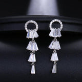 Zircon Stud Earrings for Women Girls