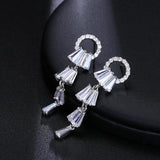 Zircon Stud Earrings for Women Girls