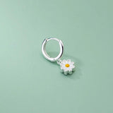 925 Sterling Silver Vintage Daisy Earrings for Women Girl Jewelry