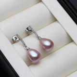 Freshwater Pearl Earrings, 925 Silver, Wedding Gift