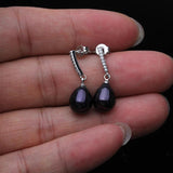 Freshwater Pearl Earrings, 925 Silver, Wedding Gift