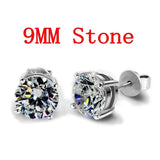 Lab Diamond Stud Earrings 925 Sterling Silver Jewelry