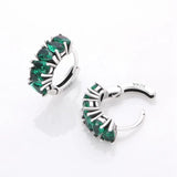 925 Silver Hoop Earring Ladybug Colorful Stud Jewelry Gift