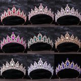 AB Crystal Crown Hair Accessories Tiara For Women Party