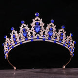 AB Crystal Crown Hair Accessories Tiara For Women Party