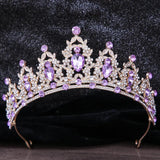 AB Crystal Crown Hair Accessories Tiara For Women Party