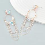 Resin Flower Butterfly Drop Earrings Women's Charm Dangle Earrings