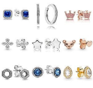 925 Silver Stud Earrings Classic Timeless Elegance Wedding Gift Jewelry