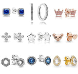 925 Silver Stud Earrings Classic Timeless Elegance Wedding Gift Jewelry