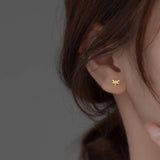 925 Silver Insect Dragonfly Stud Earrings For Girls DG0179