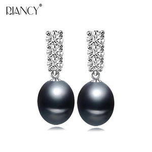 Freshwater Pearl Stud Earrings 925 Sterling Silver Wedding