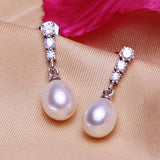 Freshwater Pearl Stud Earrings 925 Sterling Silver Wedding