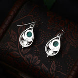 Vintage Thai Silver Turquoise Earrings for Women