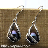 Cage Earrings 925 Sterling Silver Pearl Earrings Girls Birthday Gift