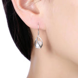 Cage Earrings 925 Sterling Silver Pearl Earrings Girls Birthday Gift