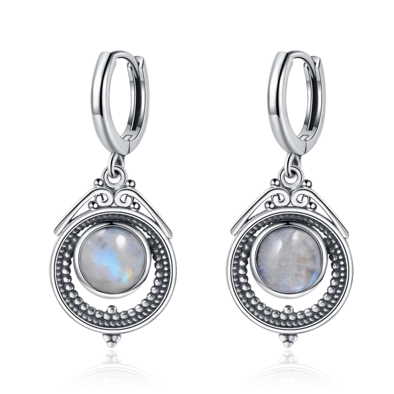 Natural Kyanite 925 Silver Earrings Fine Labradorite Jewelry
