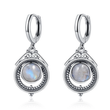 Natural Kyanite 925 Silver Earrings Fine Labradorite Jewelry