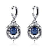 Natural Kyanite 925 Silver Earrings Fine Labradorite Jewelry