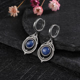 Natural Kyanite 925 Silver Earrings Fine Labradorite Jewelry