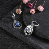 Natural Kyanite 925 Silver Earrings Fine Labradorite Jewelry