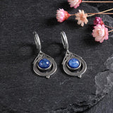 Natural Kyanite 925 Silver Earrings Fine Labradorite Jewelry