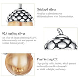 925 Silver Acorn Stud Earrings Shining Statement Jewelry SCE935
