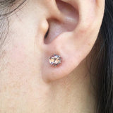CSJ Zultanite Stud Earrings 925 Silver Fine Jewelry for Women Wedding Engagement