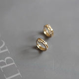 925 Silver Zircon Round Earrings Classic Goddess Jewelry Gift