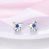 925 Sterling Silver Unicorn Stud Earrings for Little Girl