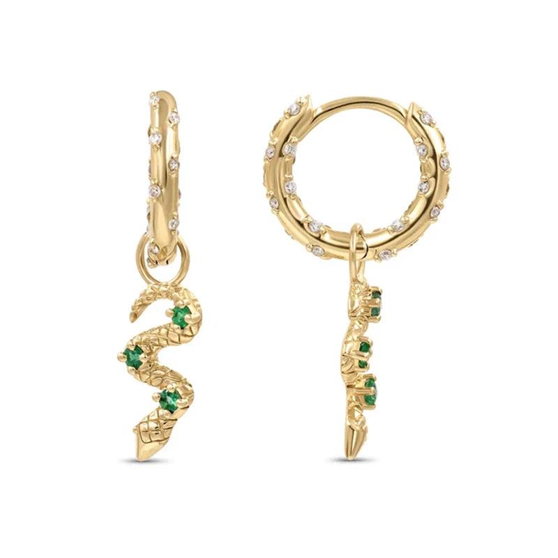 925 Silver Zircon Pave Setting Circle Drop Earrings