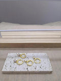 925 Silver Zircon Pave Setting Circle Drop Earrings