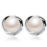 925 Sterling Silver Stud Earring For WomenTop AAAA Freshpearl Earrings
