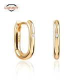 Copper Silver Earring Women Hoop Zirconia Cartilage