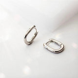 Copper Silver Earring Women Hoop Zirconia Cartilage