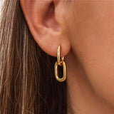 Copper Silver Earring Women Hoop Zirconia Cartilage