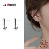 Silver 925 Stud Earrings for Women Minimalist Style