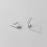 Silver 925 Stud Earrings for Women Minimalist Style