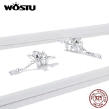 925 Silver Zircon Tassel Earrings Wedding Jewelry