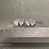 Natural Fluorite 925 Sterling Silver Stud Earrings
